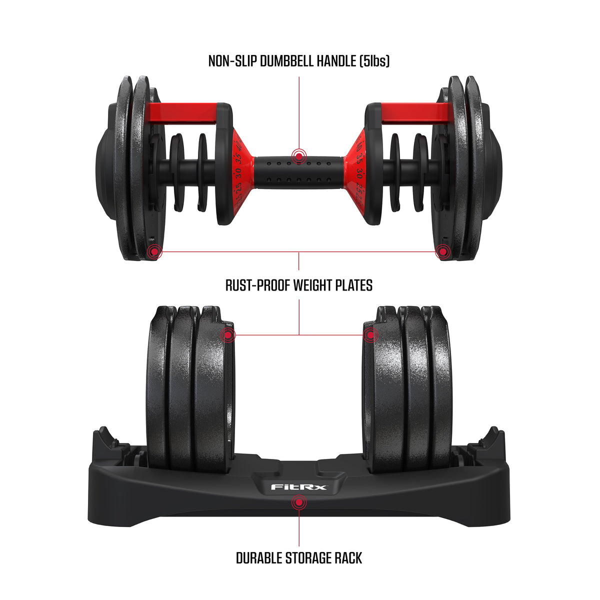 Adjustable Dumbbells, 52.5Lb Smartbell Dumbbell Set with Quick-Select Weights for Home Gym