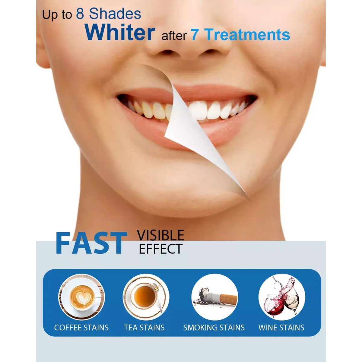 Deluxe Teeth Whitening Kit with 28-LED Light, 4X Teeth Whitening Pen Whitening Gel Refills, 10Mins Results, Remove 10 Years of Stains