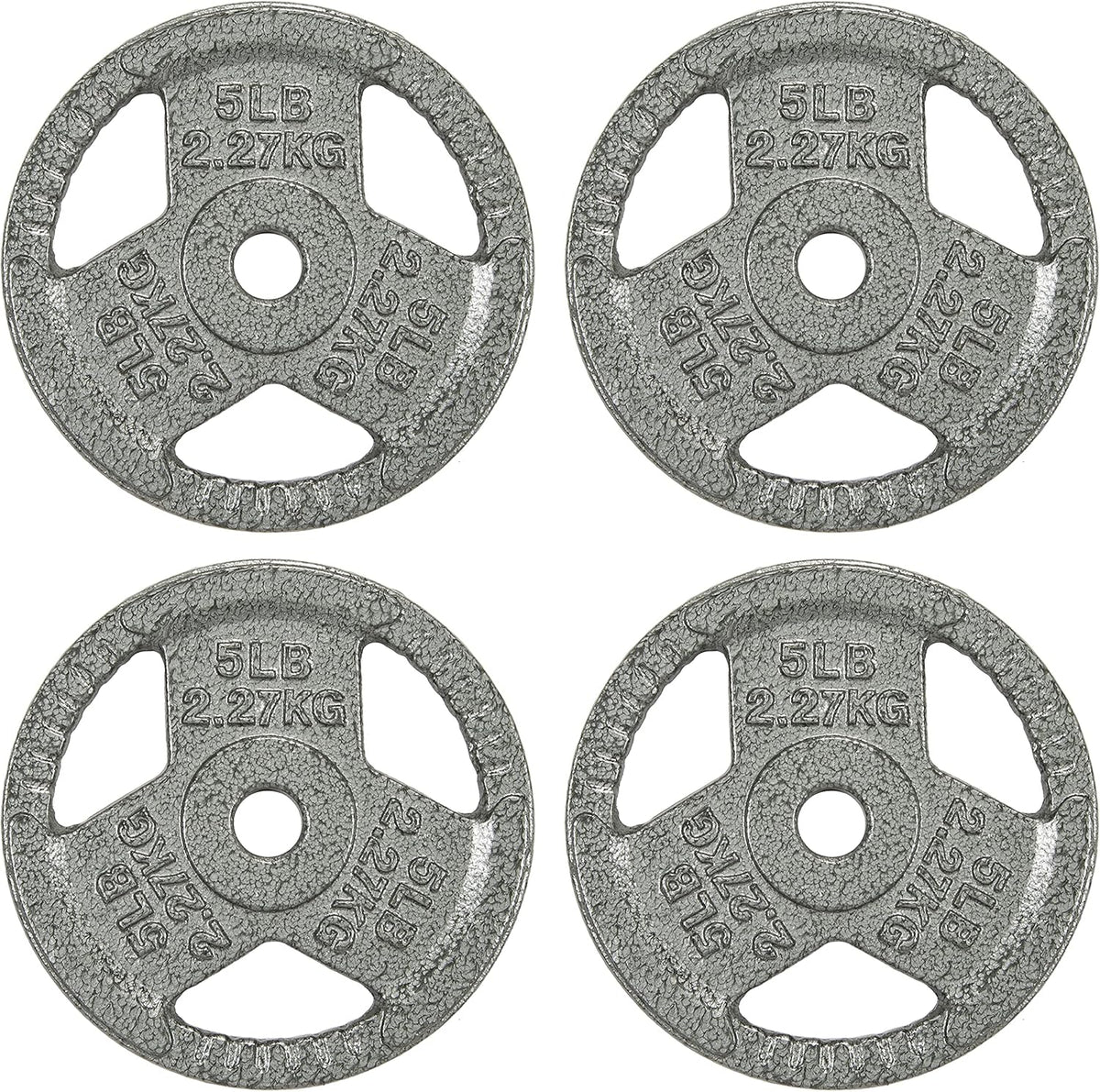 Cast Iron Plate Weight Plate for Strength Training and Weightlifting, Olympic or Standard, Multiple Sizes