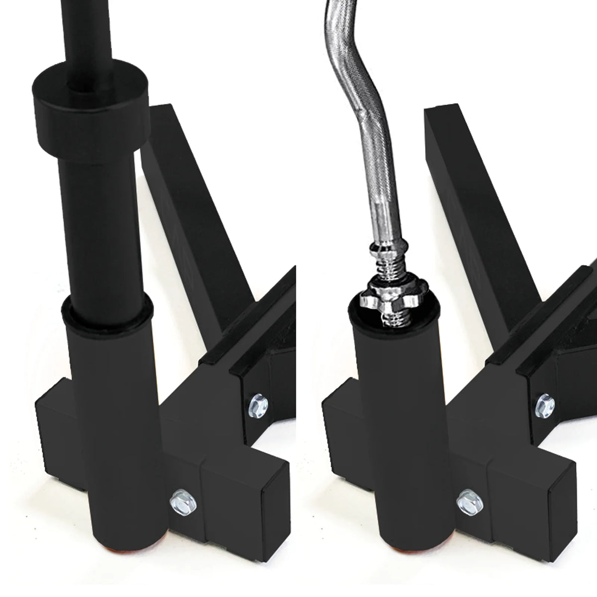 Hybrid Olympic and Standard Weight Plate Storage Rack