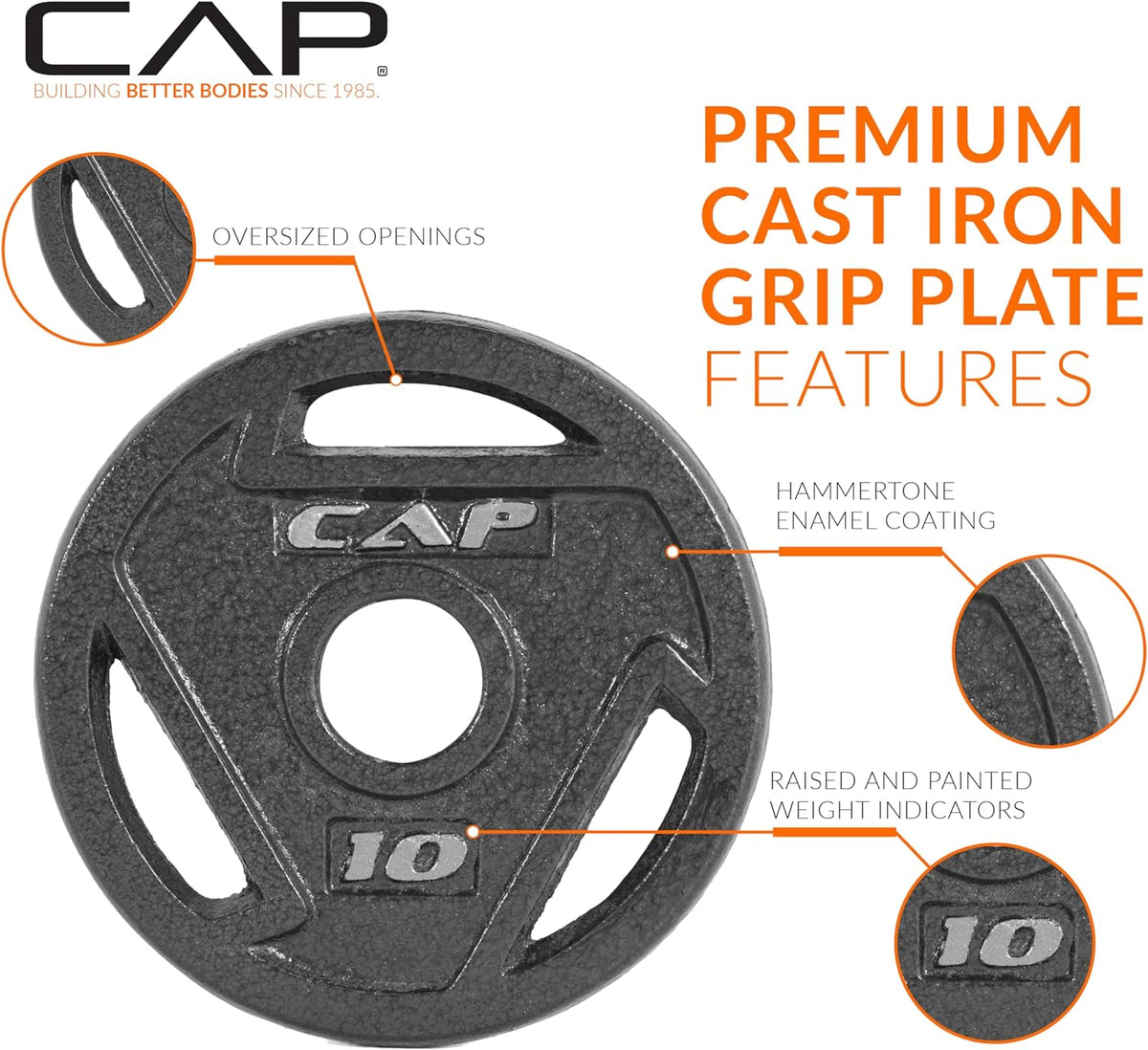 2-Inch Olympic Grip Weight Plate | Multiple Options