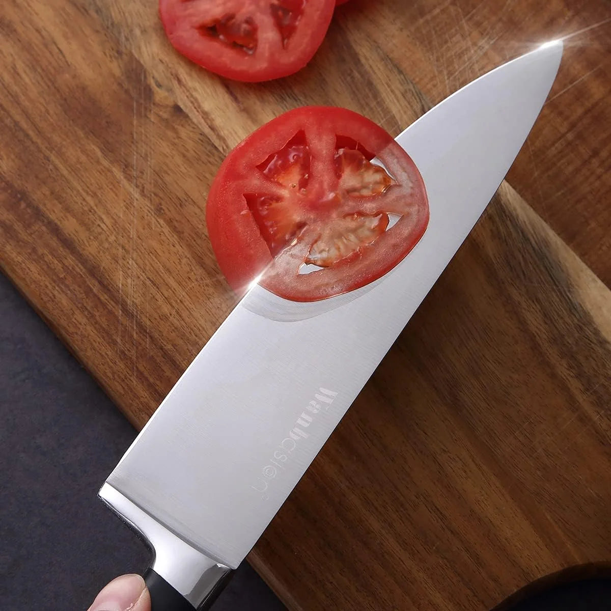 Chef Knife Professional 8-inch Stainless Steel Kitchen Knife with Finger Guard