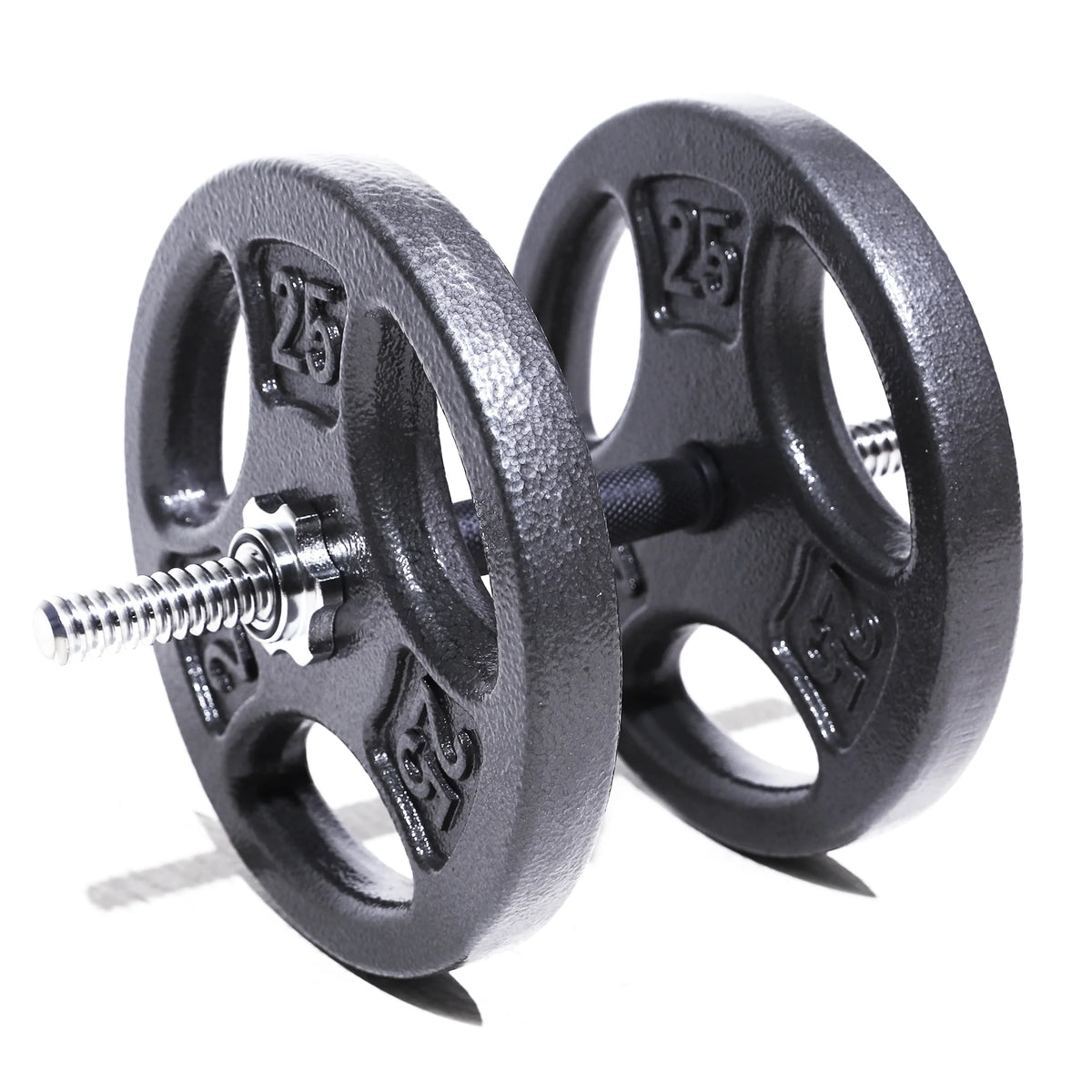 (3 Pack)  50LB Cast Iron Standard Weight Plate Set, 2X25Lb,1-Inch Holes Fit Standard Sized Bar