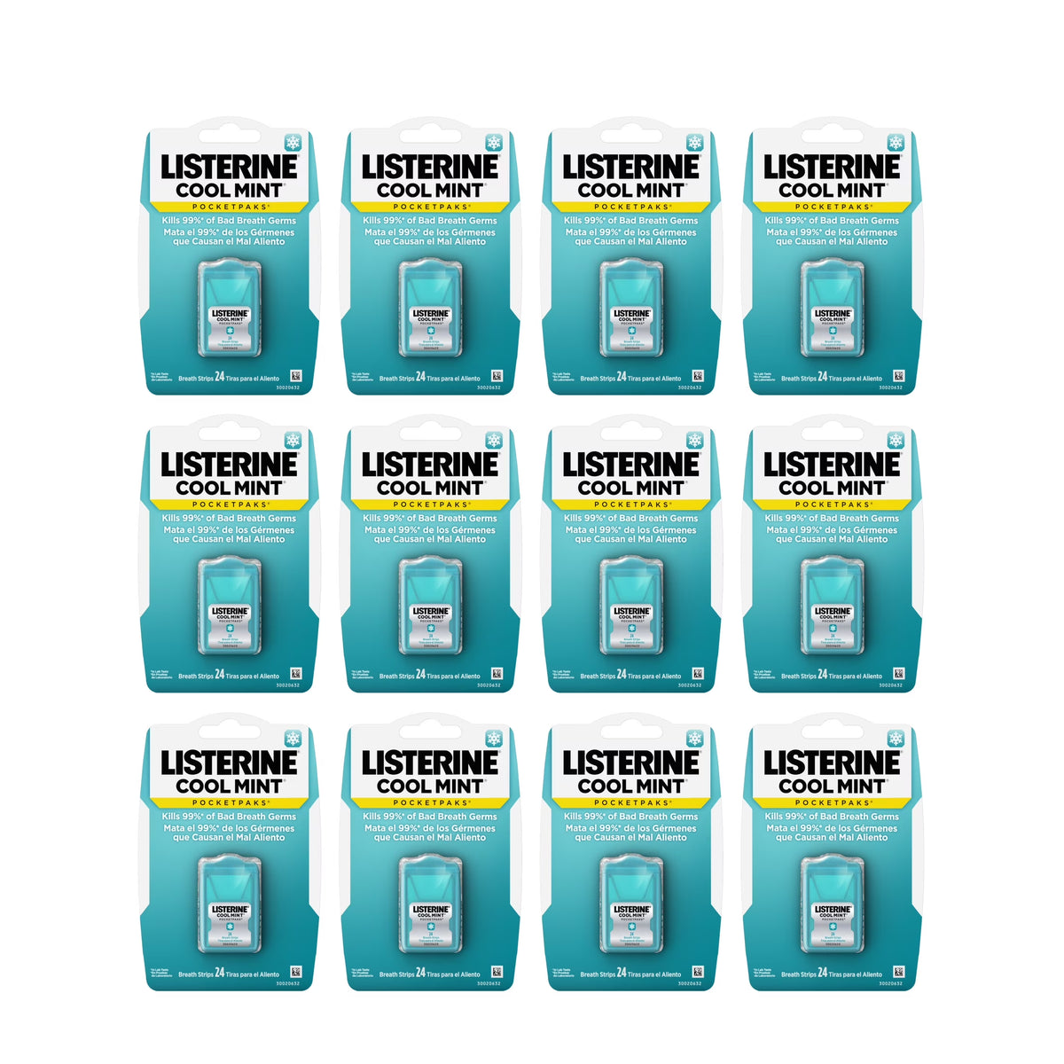 Cool Mint Pocketpaks Fresh Breath Strips, 12 X 24-Strip Pack