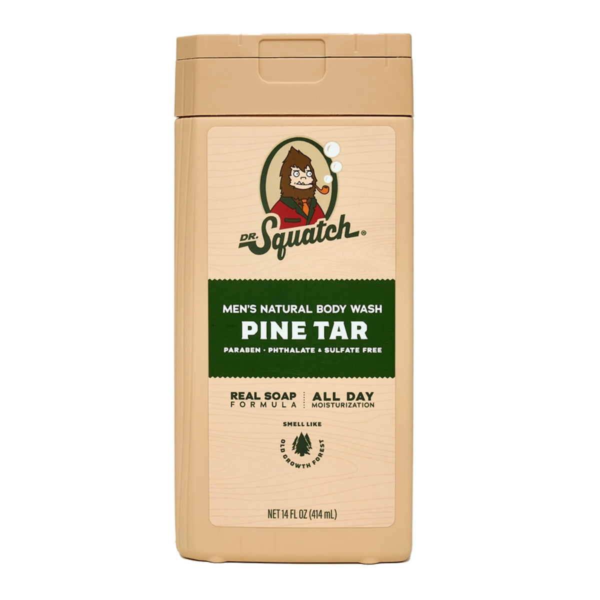 Pine Tar Natural Body Wash for Men, 14 Fl Oz