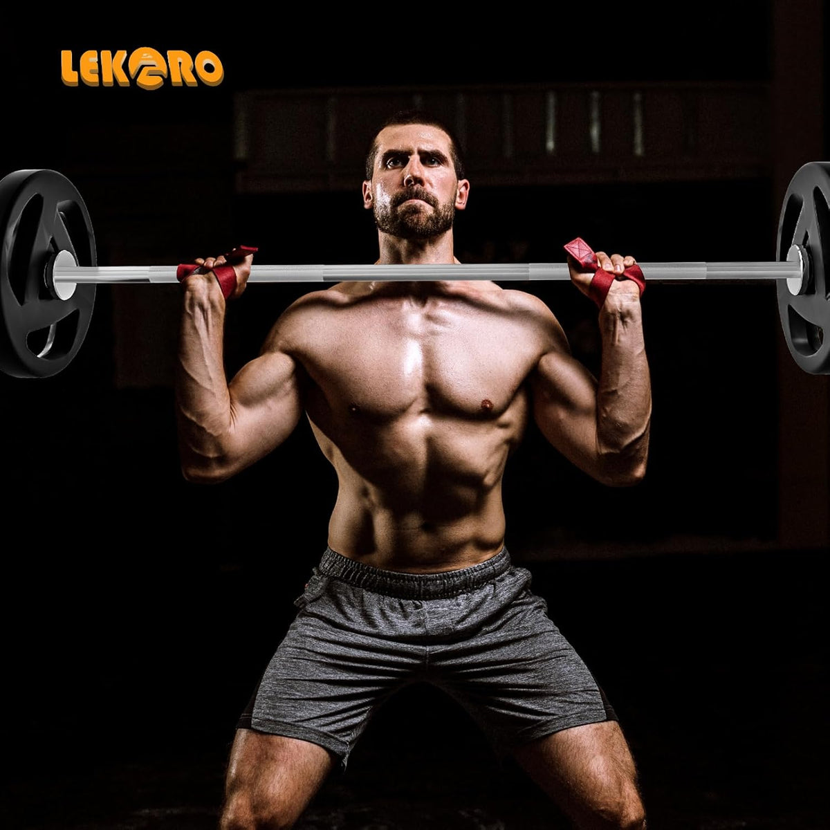  Barbell Bar, 48-Inch , Fits 2-Inch Weight Plates, (350LBS Weight Capacity）