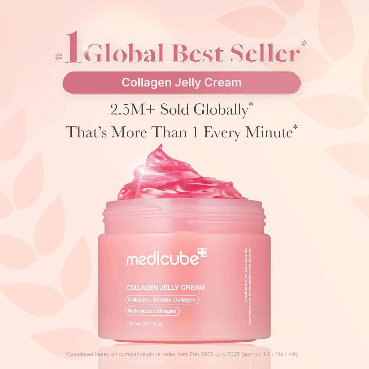 Collagen Jelly Cream- Niacinamide & Freeze-Dried Hydrolyzed Collagen-Boosts Skin Barrier Hydration & Gives 24H Glow & Firmer Looking Skin | No Artificial Color, Korean Skincare (3.71 Fl.Oz.)