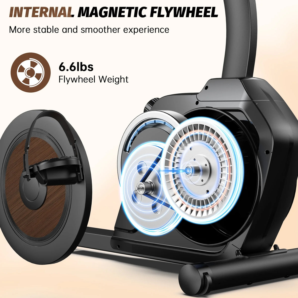 Magnetic Build-In Bluetooth Recumbent Exercise Bike with Adjustable and Comfortable Seat, Light Commercial Stationary Bike with Arm Workout for Adult/Seniors Home Exercise, 400LBS
