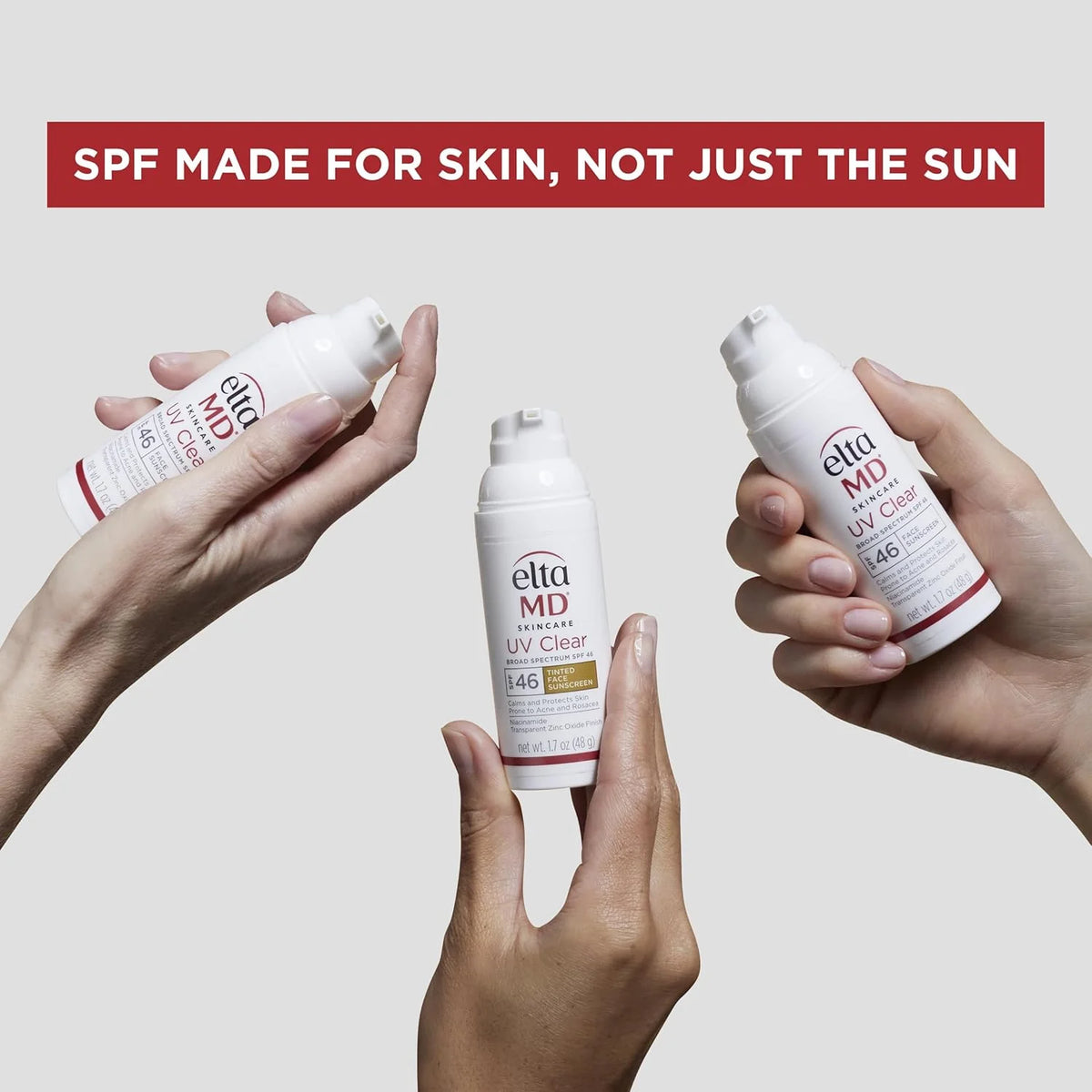 UV Physical Tinted Mineral Sunscreen for Face - SPF 41 Tinted Sunscreen for Face, 100% Mineral, 3.0 Oz Tube
