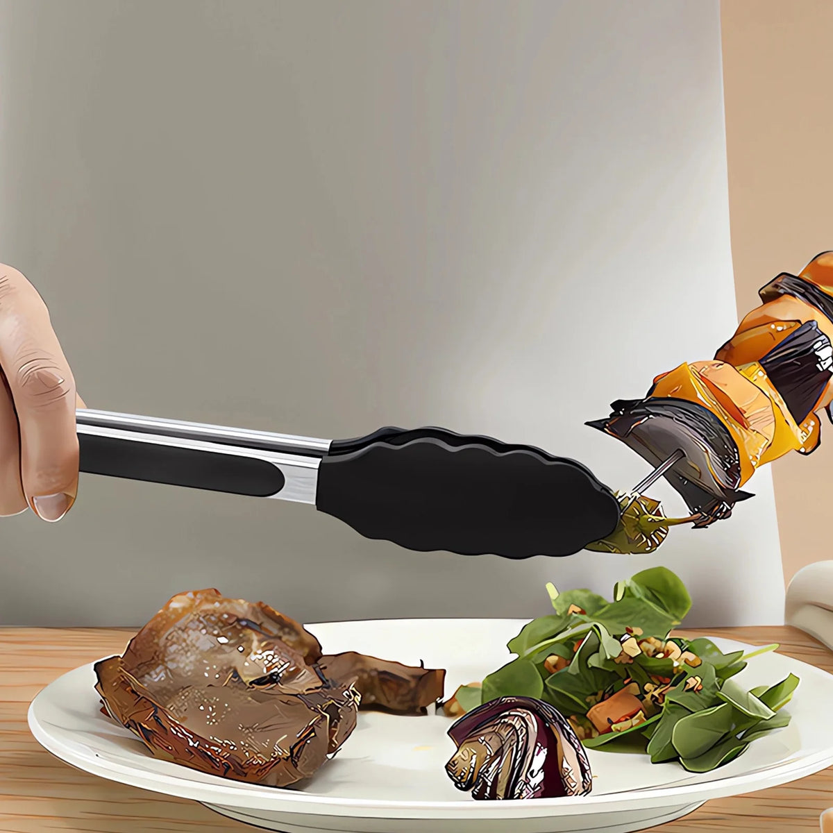 Black Silicone Cooking Utensils Set