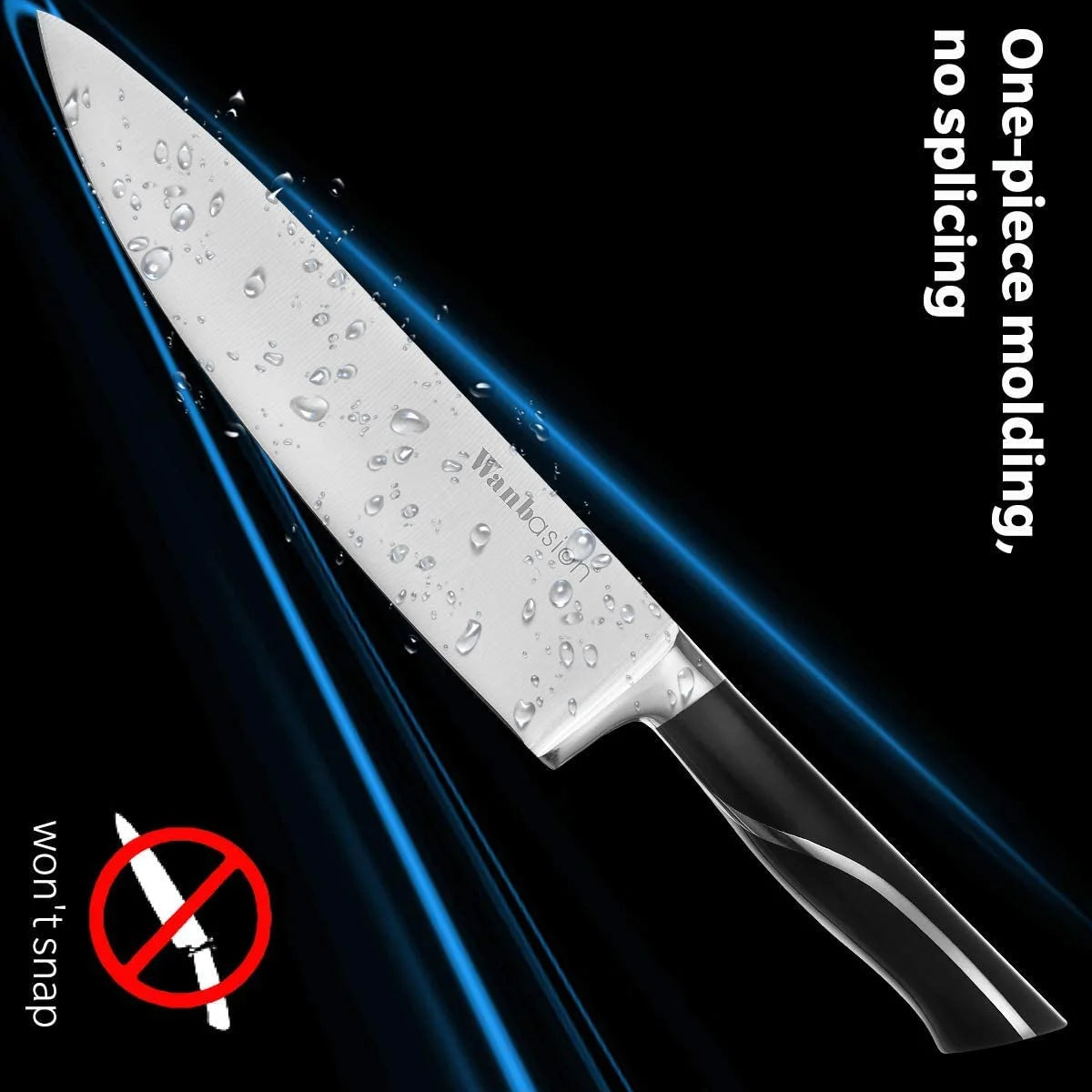 Chef Knife Professional 8-inch Stainless Steel Kitchen Knife with Finger Guard