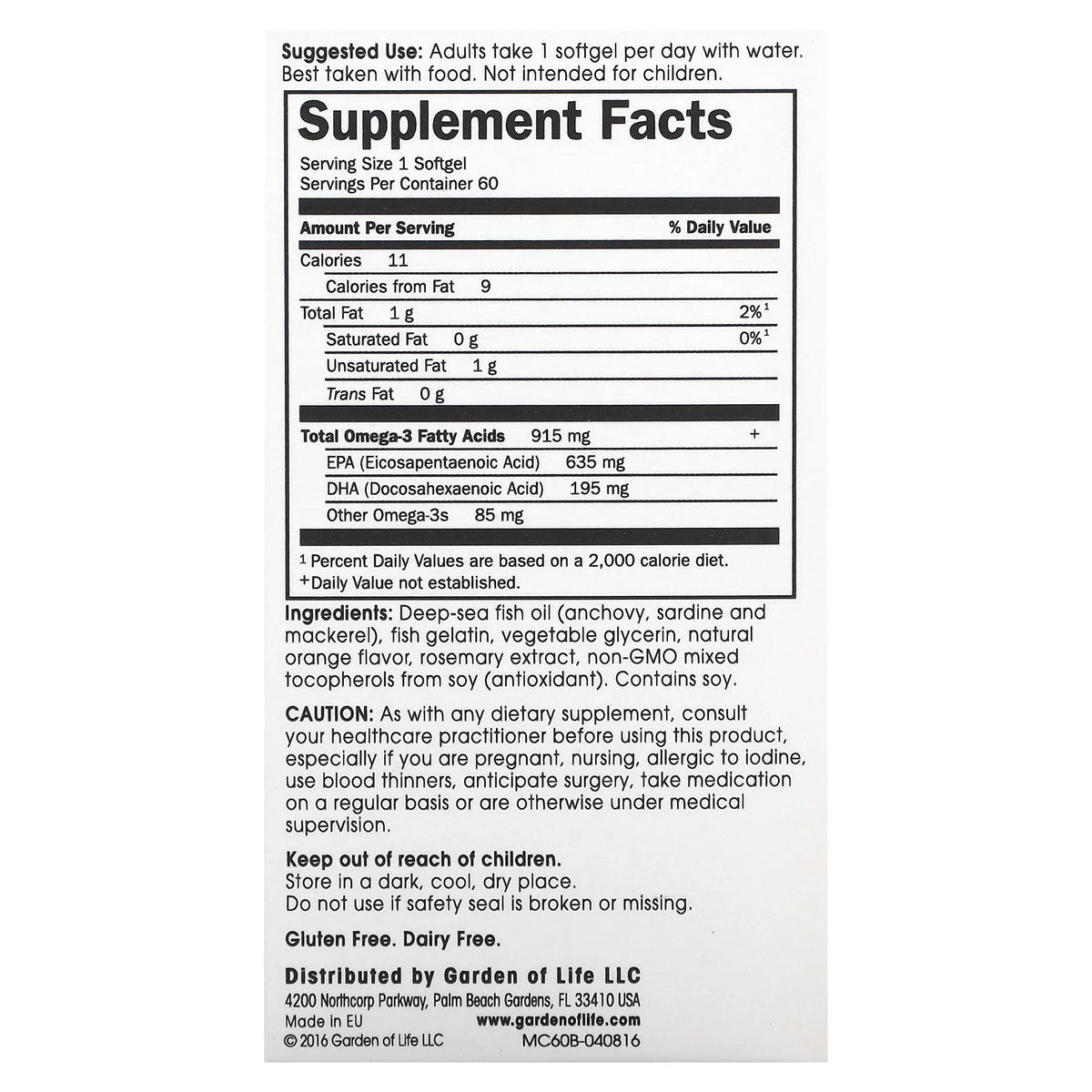 - Cardio-3 Healthy Heart Support Supercritical Omega-3 Fish Oil Orange 915 Mg. - 60 Softgels