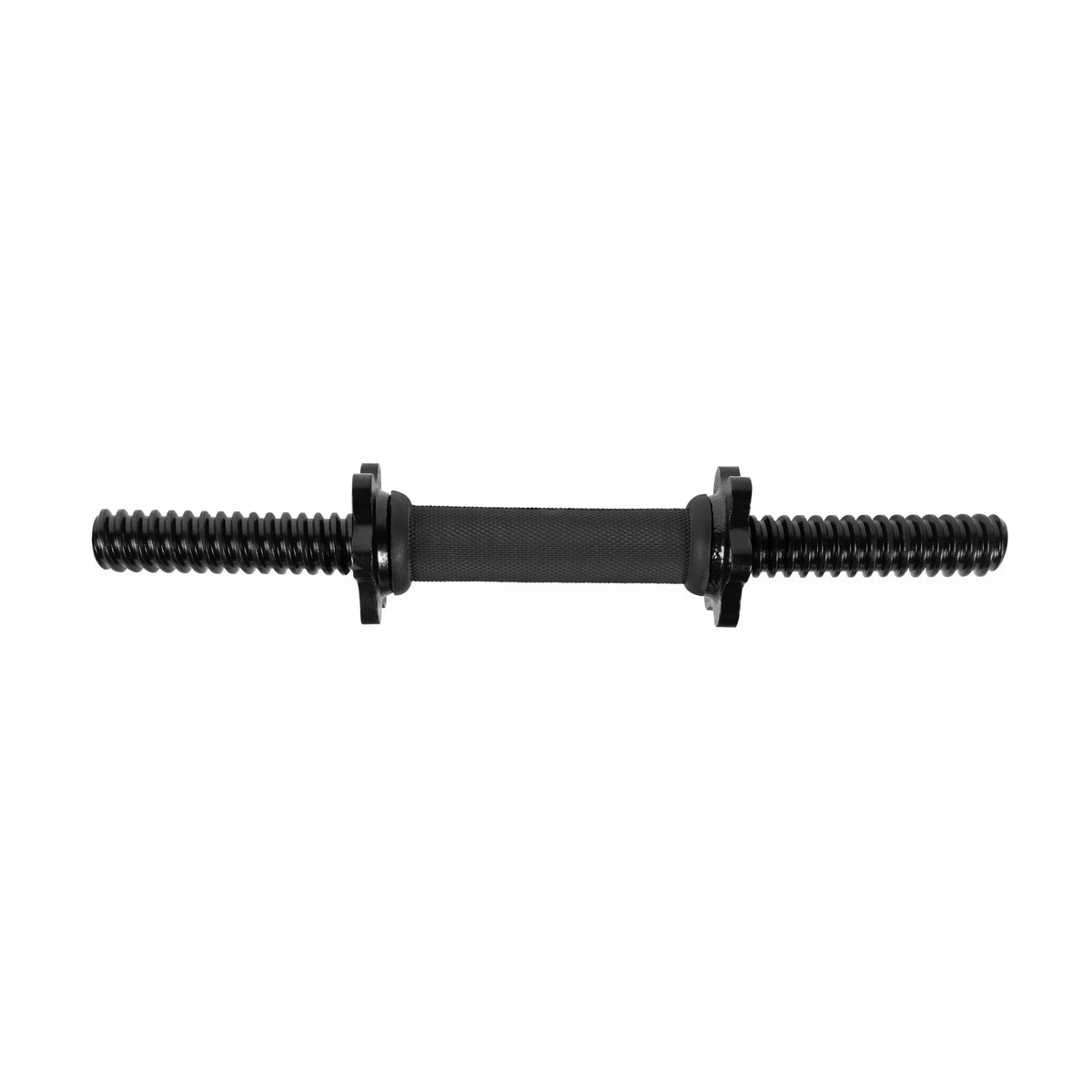 Barbell Standard 14" Dumbbell Handle with Spinlock Collars, Single, Black