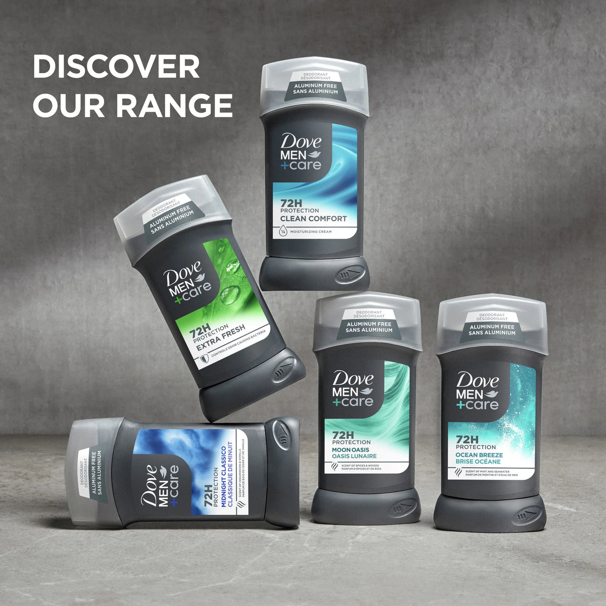 (3 Pack)  Deodorant for Men Moon Oasis Aluminum-Free, 3.Oz