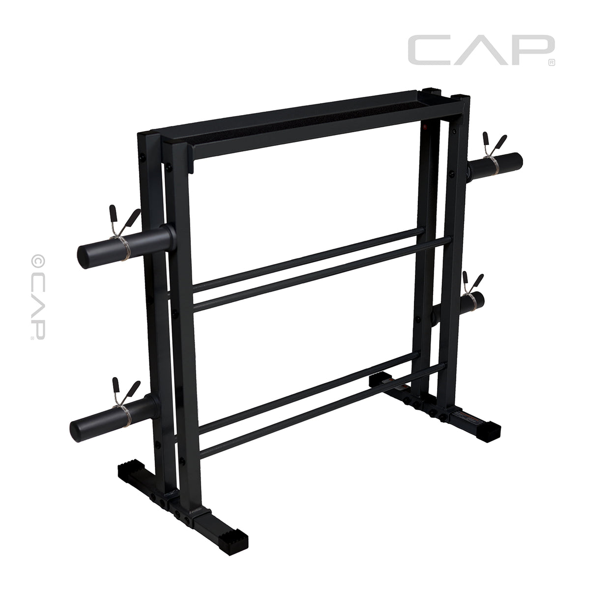 3-Tier Storage Rack for Kettlebells, Dumbbells & Olympic Weight Plates