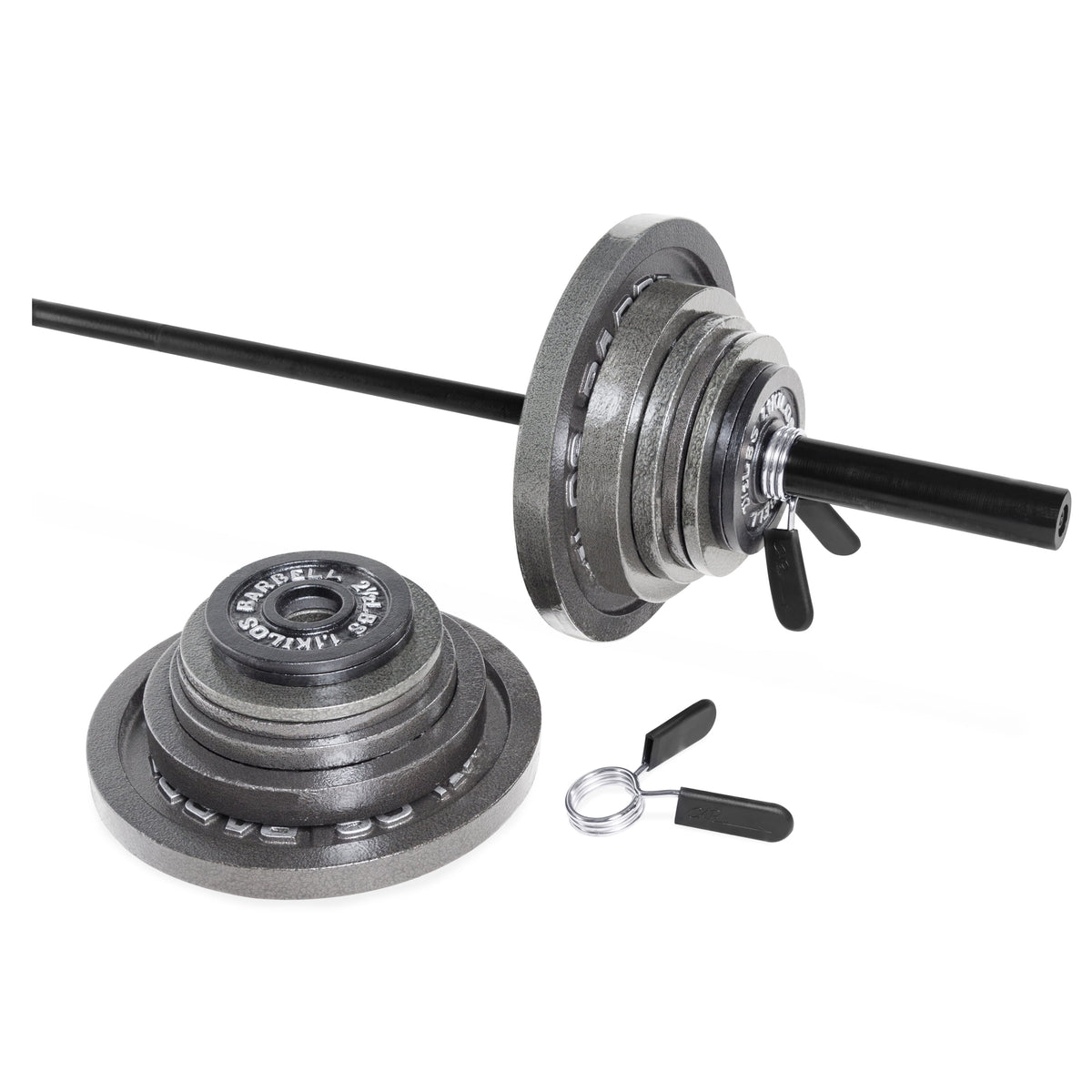 Barbell Olympic 2" Chrome Spring Collars, Pair