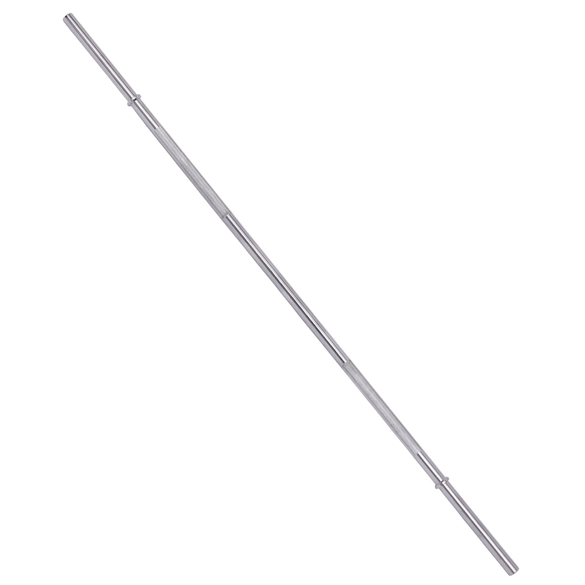 Standard Weightlifting Barbell，Chrome Plated Solid Steel Bar, 5FT/6FT/7FT, 300LB Capacity，With Knurled Grip , for Powerlifting, Strength Training，Home Gym Workouts，Multiple Size