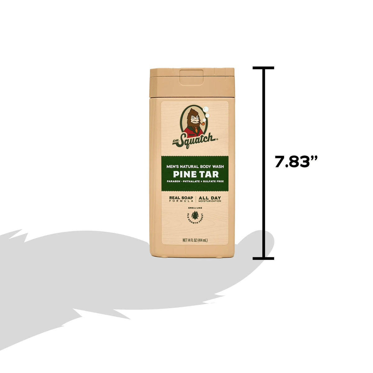 Pine Tar Natural Body Wash for Men, 14 Fl Oz