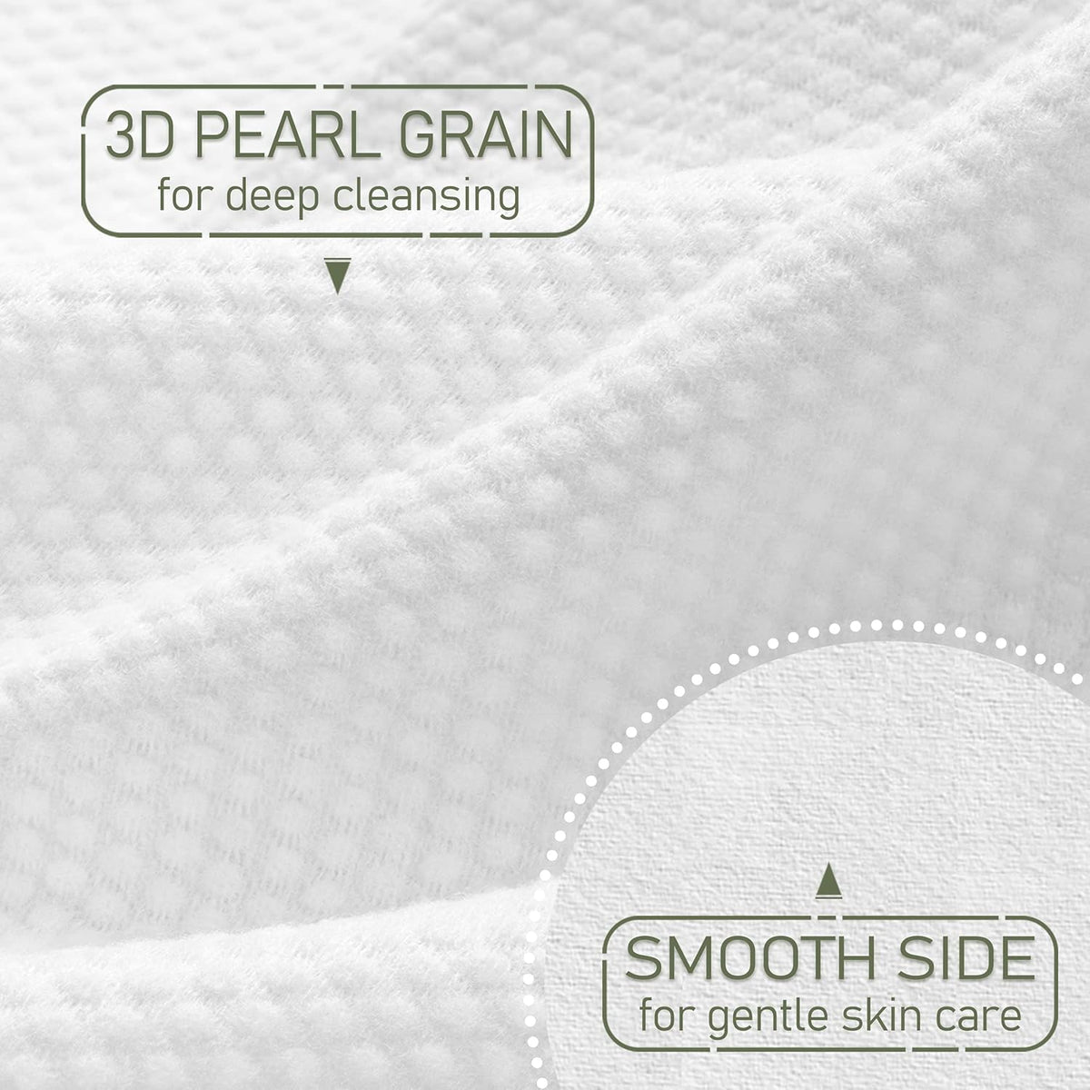 Disposable Face Towel Biodegradable Large Dry Wipes 60 Count/Box Extra Thick Soft Clean Facial Towels for Sensitive Skin, Makeup Removing, Cleansing, Nursing, Travel, 10×12 Inches