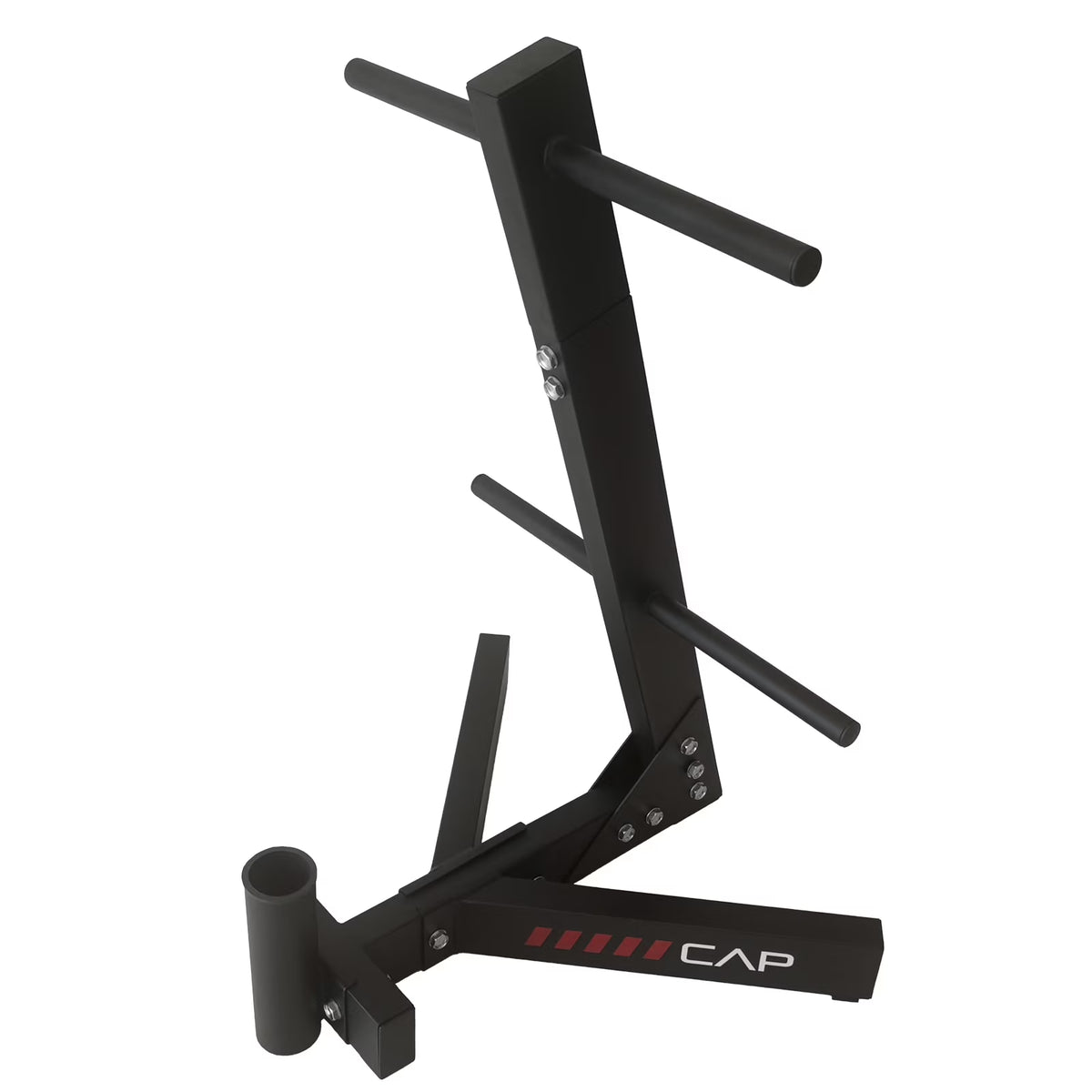 Hybrid Olympic and Standard Weight Plate Storage Rack