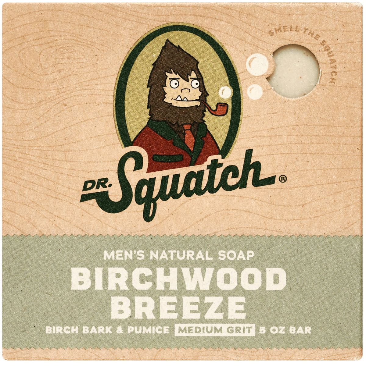 Birchwood Breeze Natural Bar Soap for Men, 5 Oz