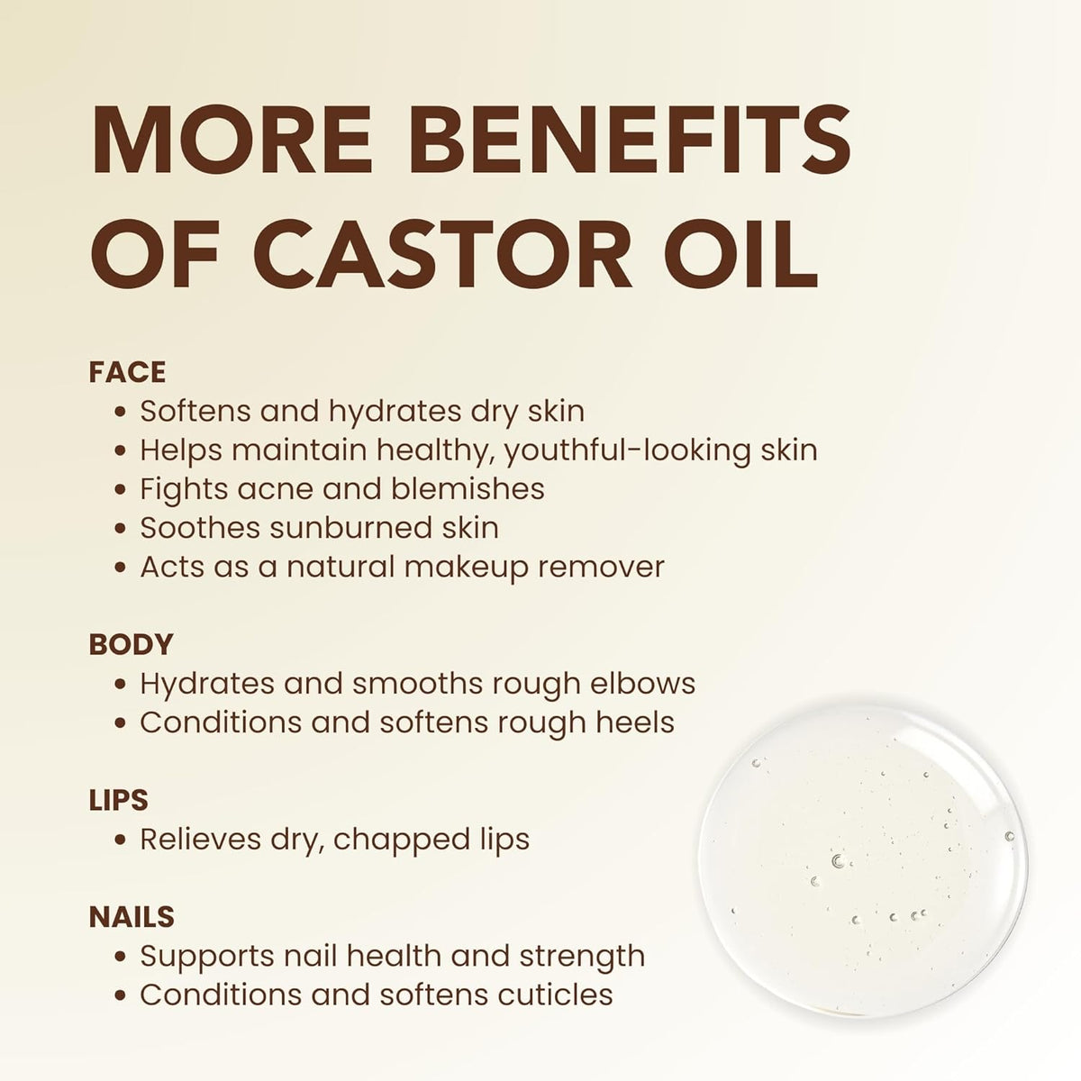 Organic Castor Oil (4Oz) - 100% Pure Natural Cold-Pressed Hexane-Free USDA Certified - Glass Bottle - Hair Growth Oil for Scalp Eyelashes Face Skin - Dry Skin Moisturizer Natural Hair Care
