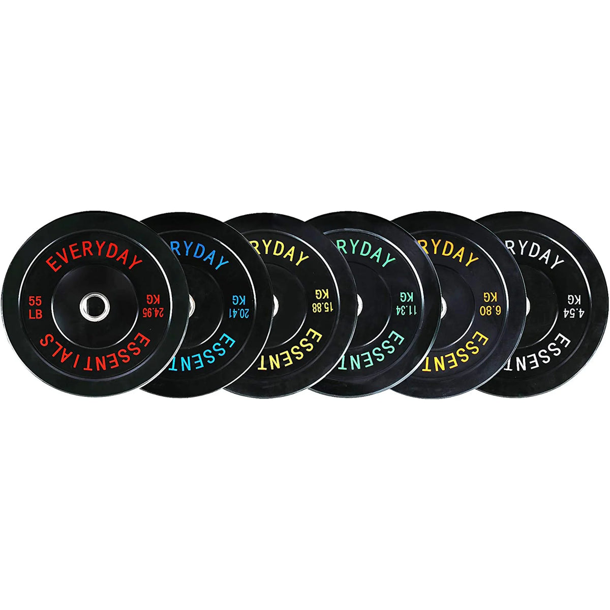 Fitness 210Lb Olympic Bumper Strength Training Weight Plate Set