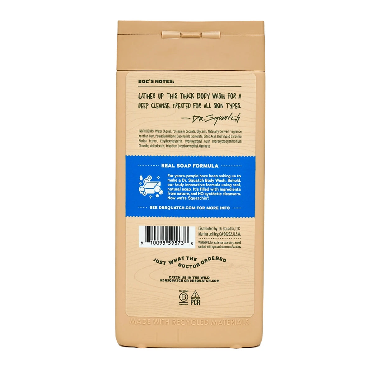 Fresh Falls Natural Body Wash for Men, 14 Fl Oz
