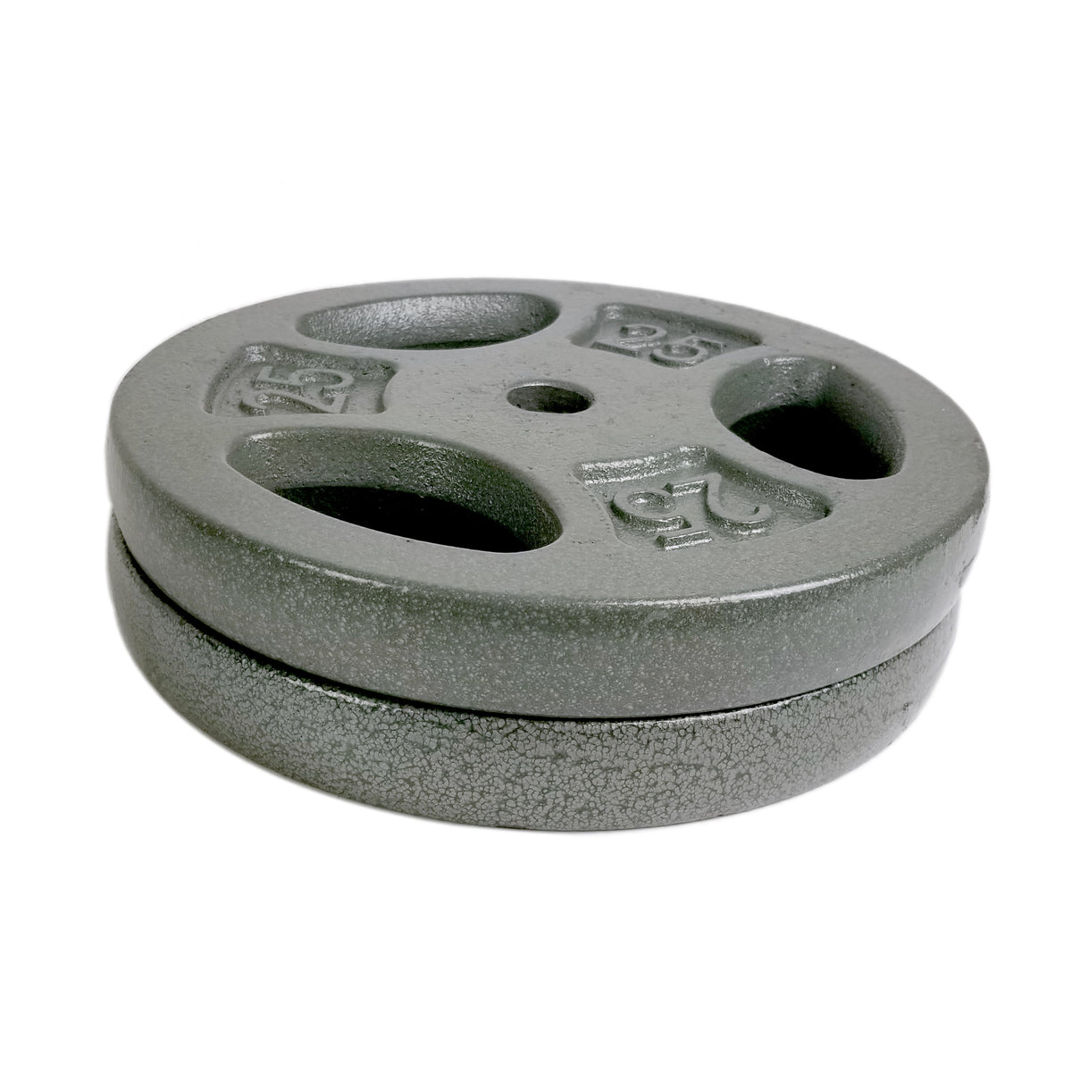 Barbell Standard Cast Iron Weightlifting Plate, 25 Lbs, Single