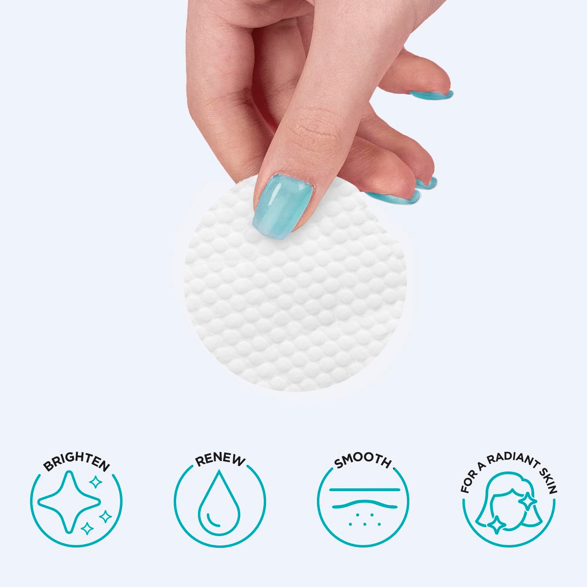 18% Glycolic Acid Pads for Face (50 Pads) - Exfoliating Pad for Face with Witch Hazel, Vitamin C, Vitamin B5 and Vitamin E - Smooth Pore Pad Reduce Pigmentation and Fine Lines